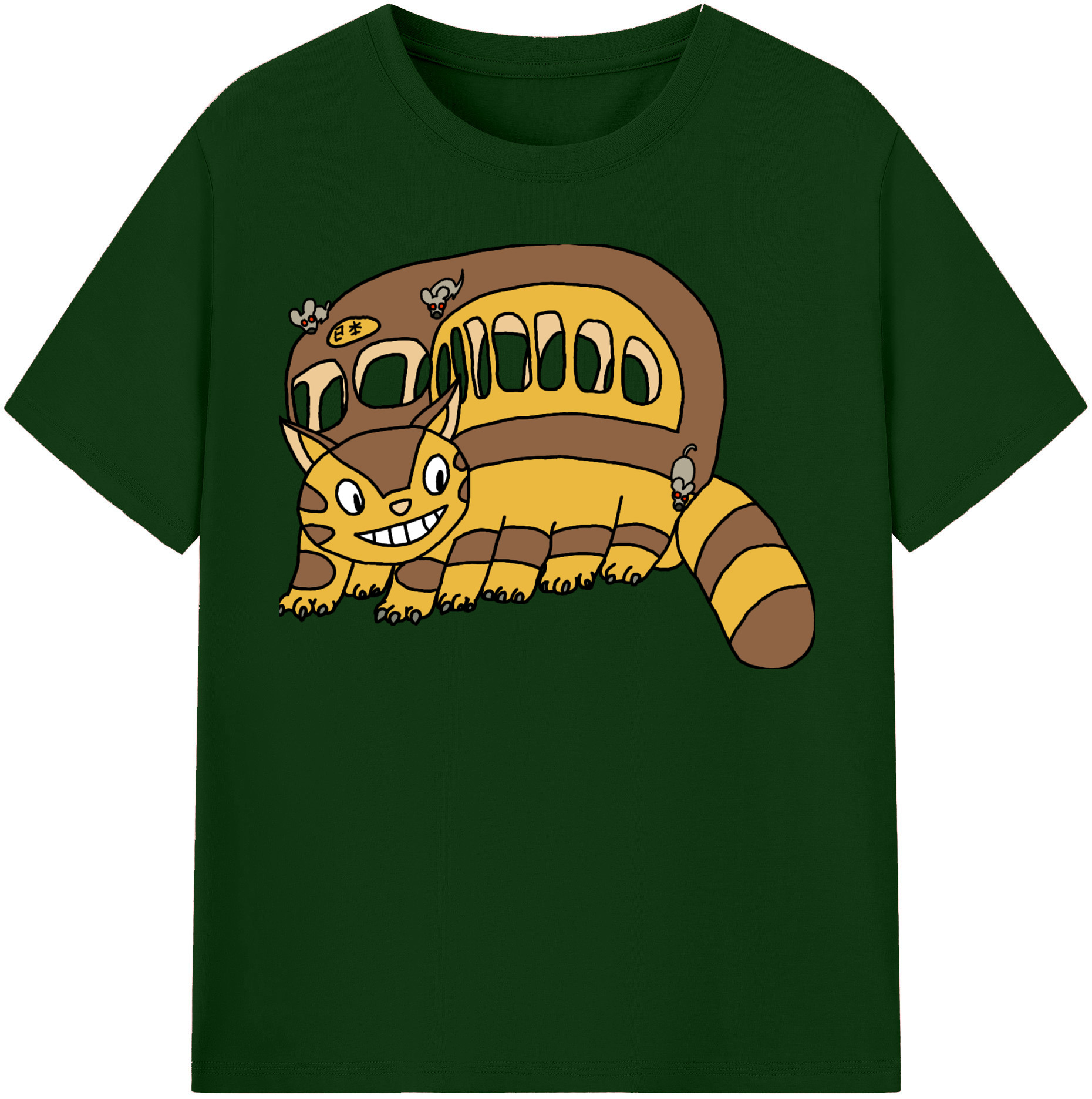 （画像用） となりのトトロ 草壁メイ 草壁サツキ My Neighbor Totoro Satsuki Kusakabe Mei Kusakabe 綿100％半袖Tシャツ（フロントプリント）